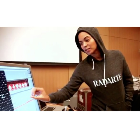 Rodarte “Radarte” Charcoal Hoodie Sweatshirt Sz S - Picture 6 of 6